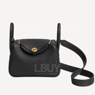 Hermes Lindy Mini II Bag Noir GHW