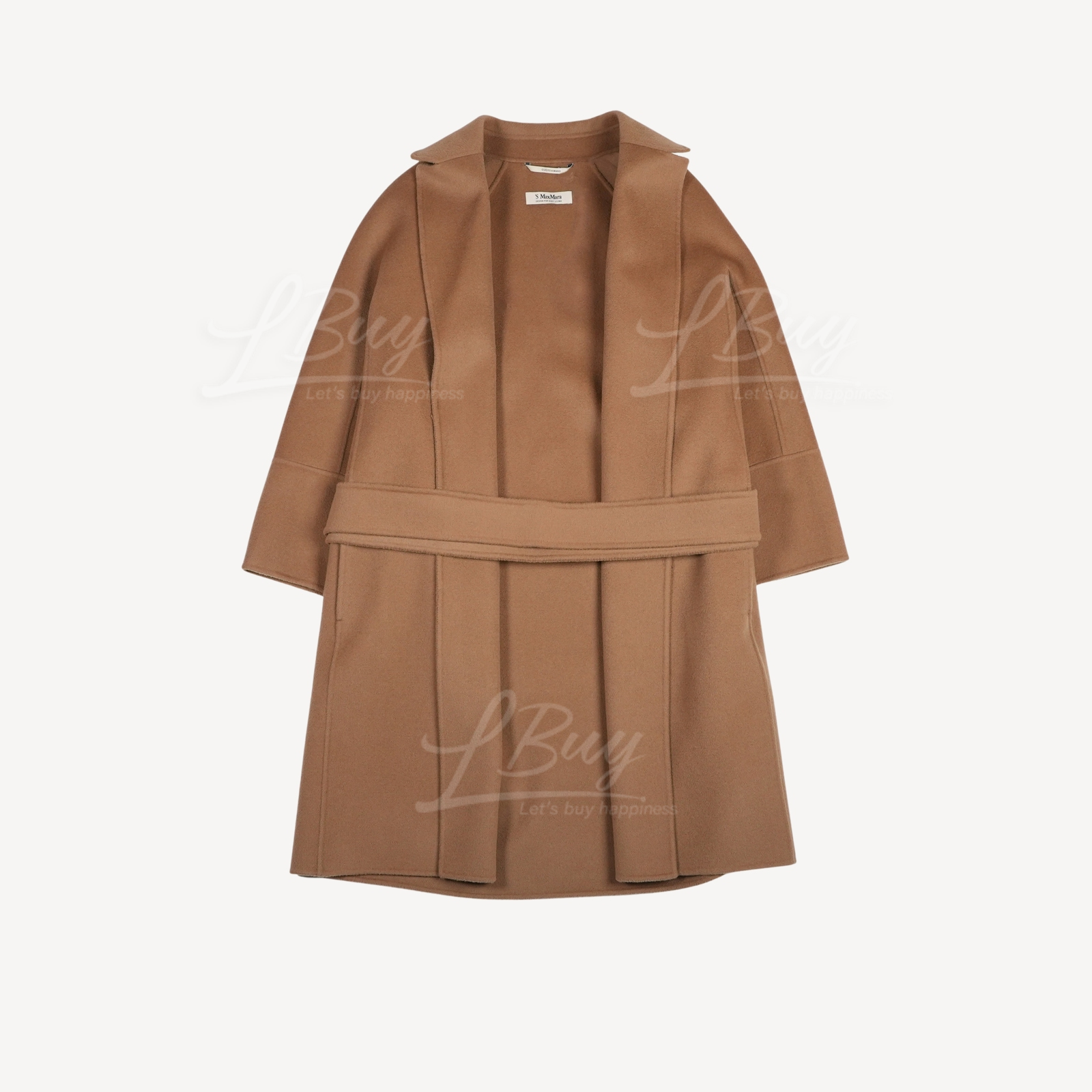 Max Mara Arona Short Wool Coat Camel