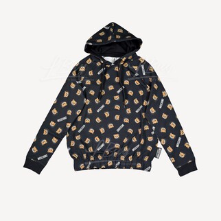 Moschino Underwear Teddy Bear Logo Hoodie Black