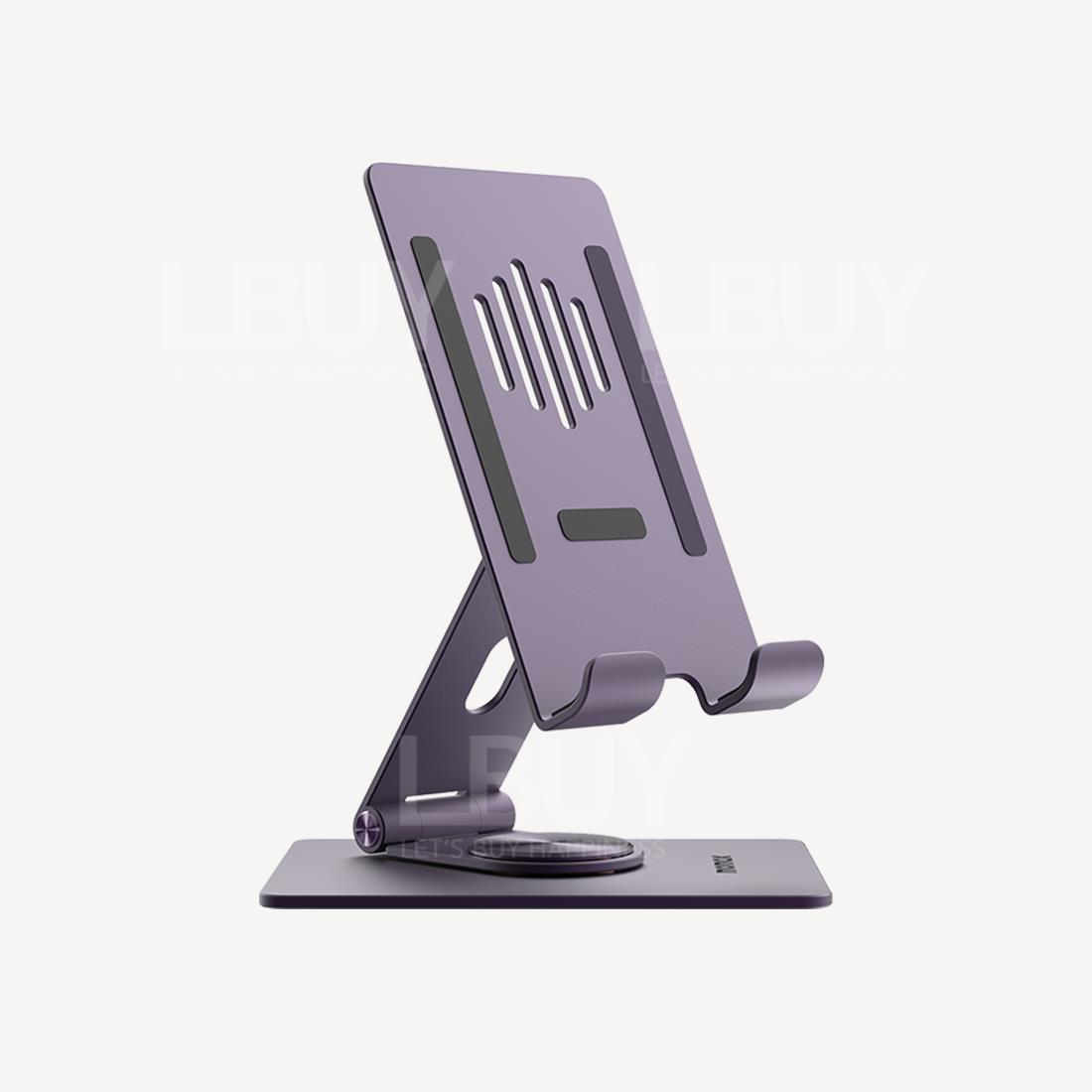 Fold Stand rotating mobile phone/tablet multi-purpose stand Purple