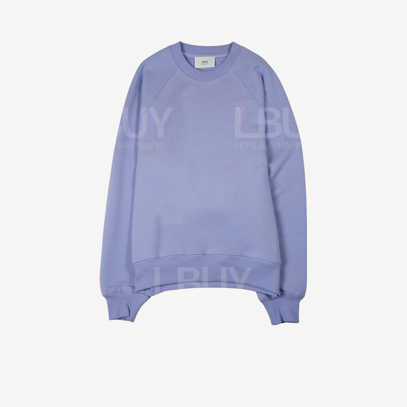 Ami Paris 刺绣Logo卫衣 数码紫色