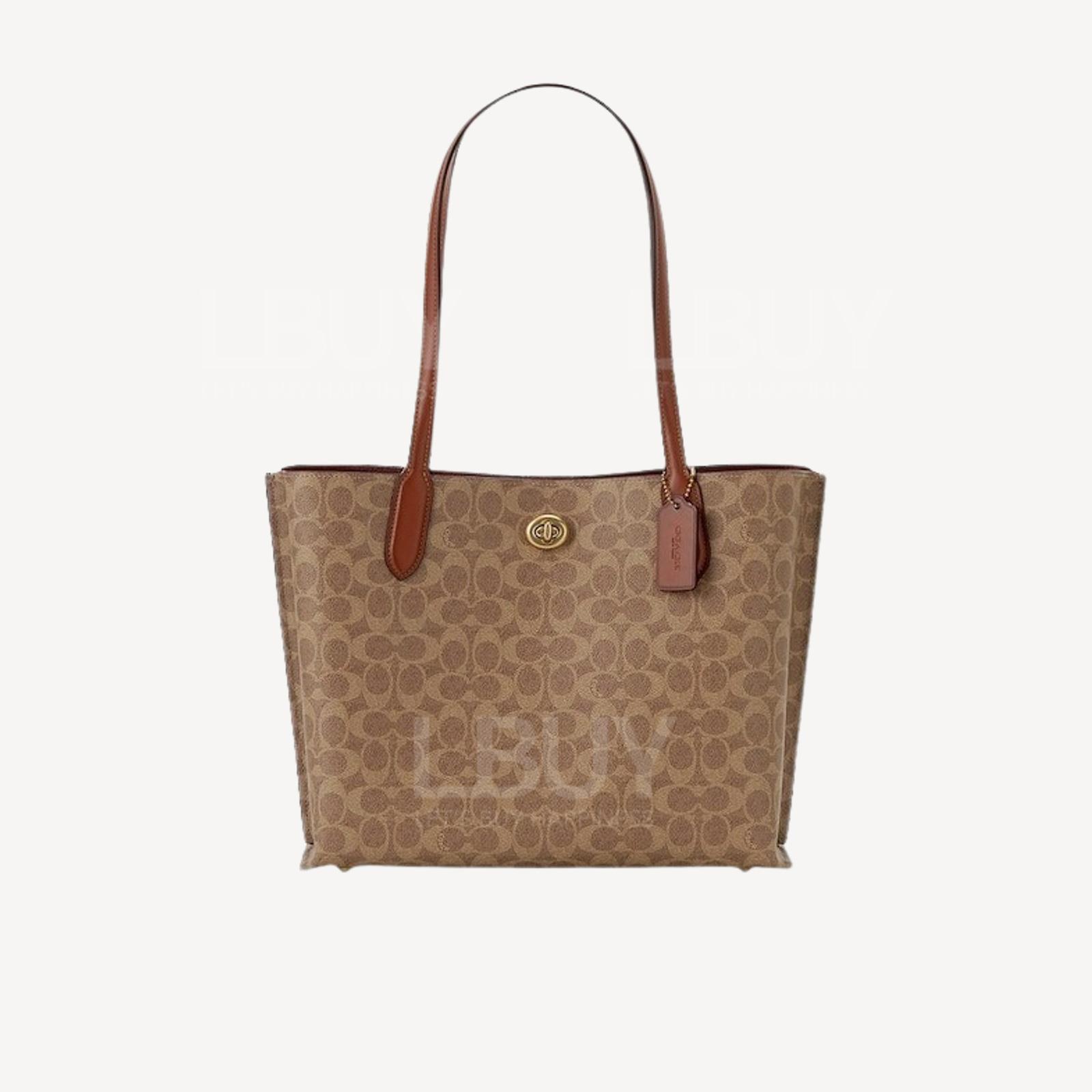 Coach Willow Tote In Signature Canvas 手挽袋 C0693B4NQ4