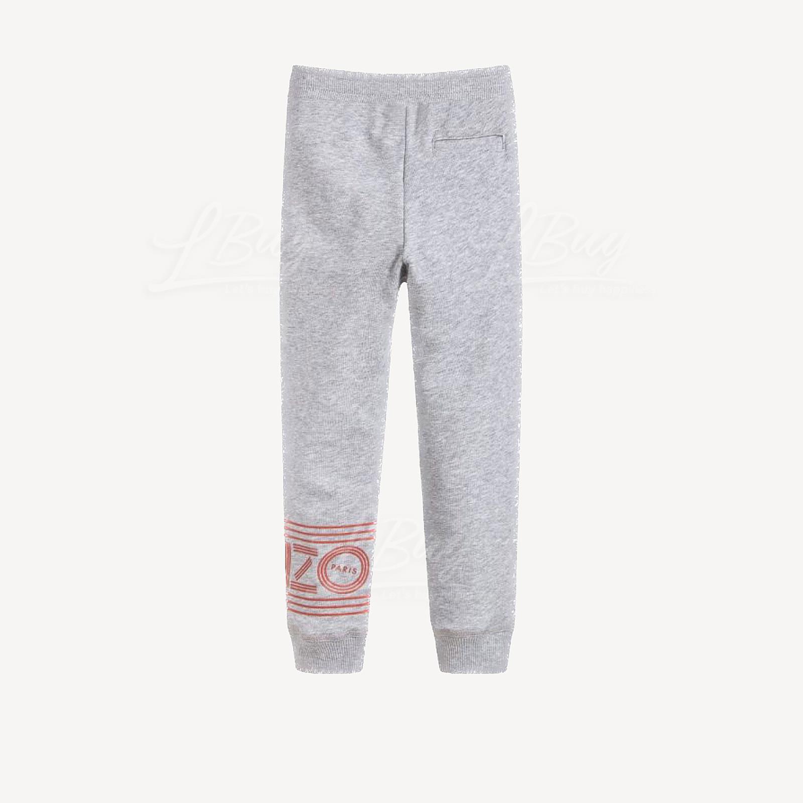 Kenzo Kids logo灰色运动长裤