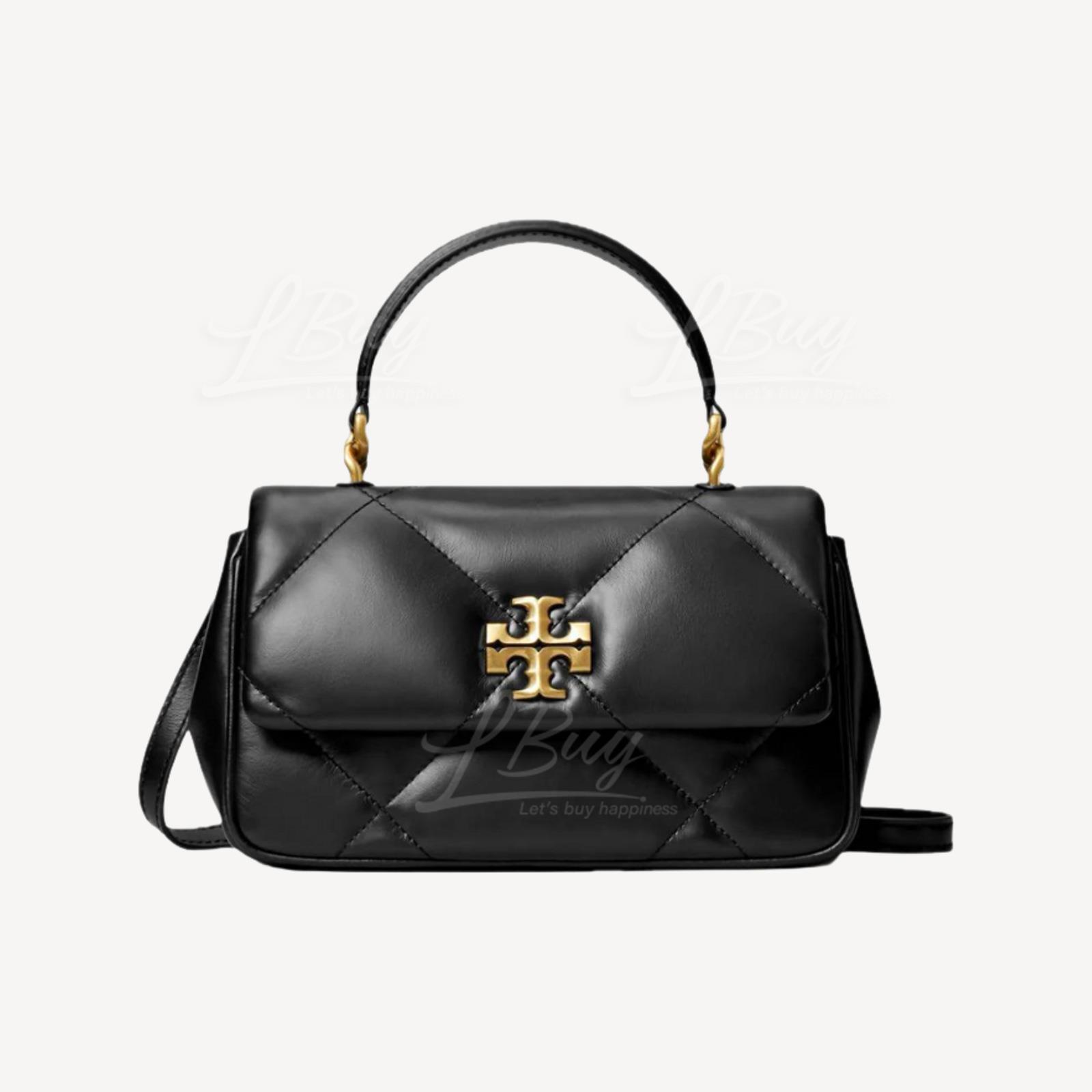 Tory Burch Kira 菱格形绗缝手提包 黑色