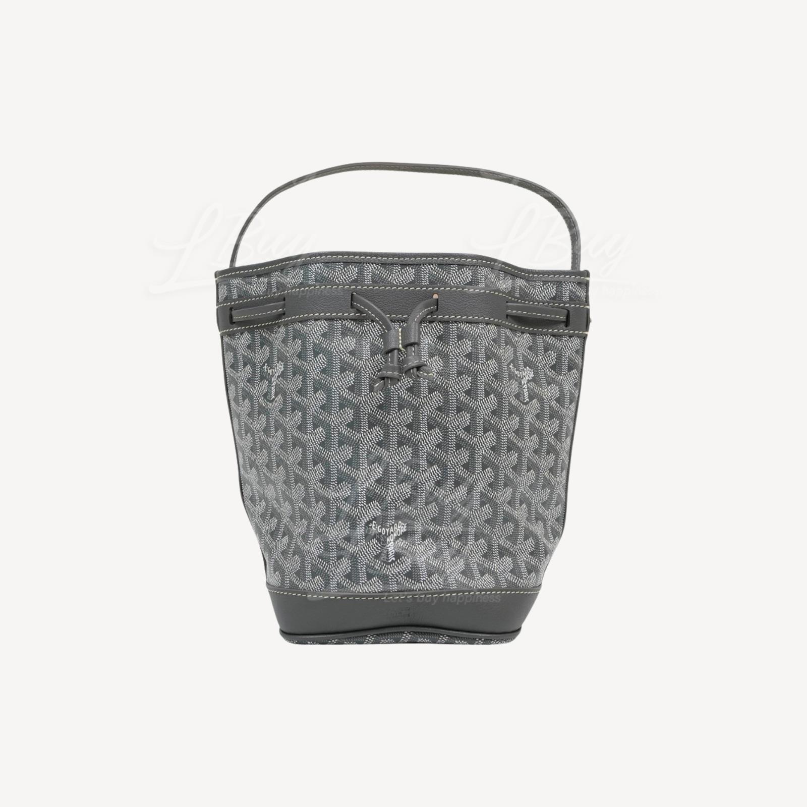 Goyard Petit Flot Bucket Bag PM Grey