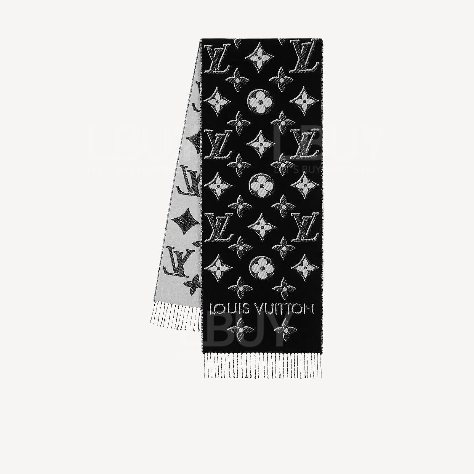 LV Essential Shine Scarf Black M78159