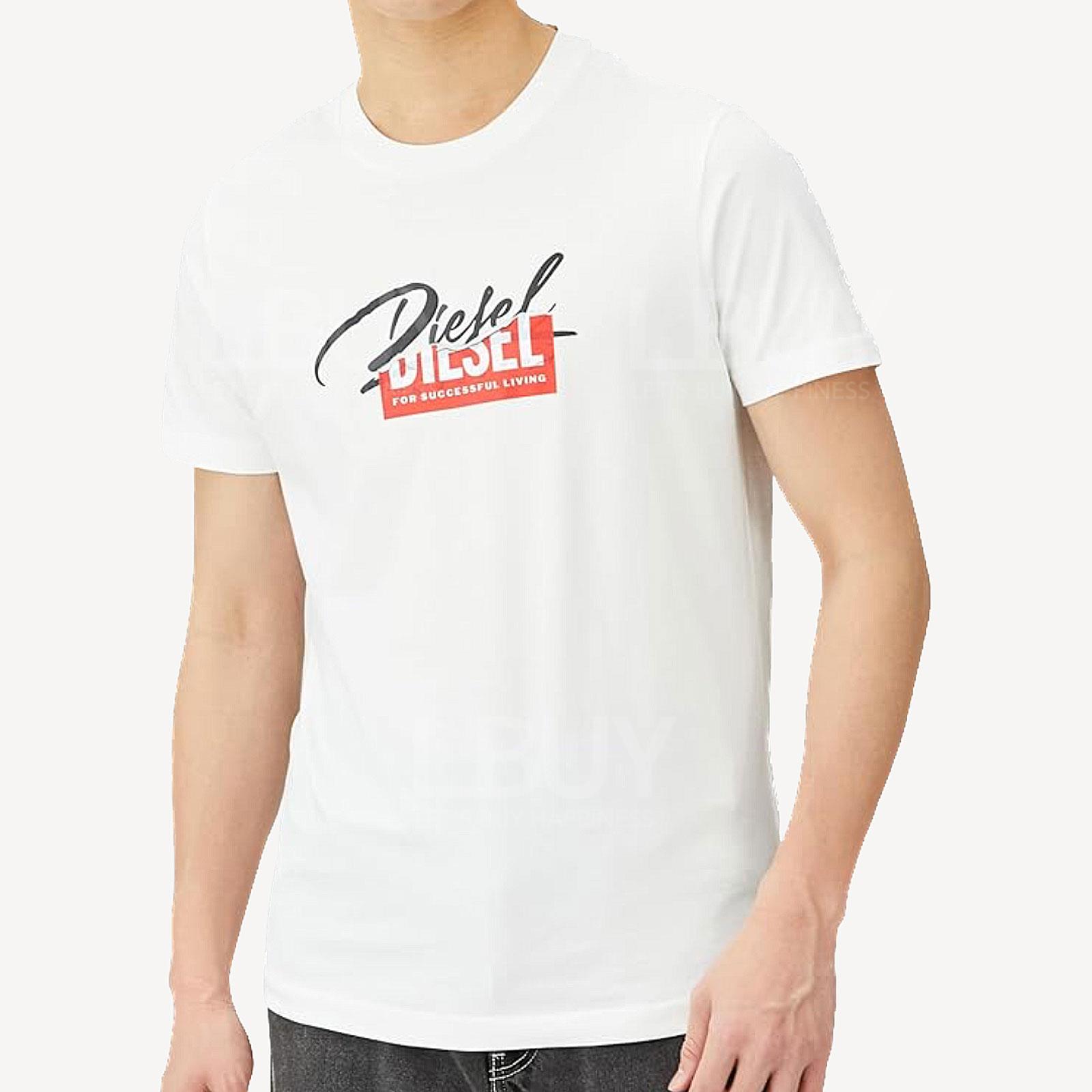 DIESEL MEN 白色短袖T恤