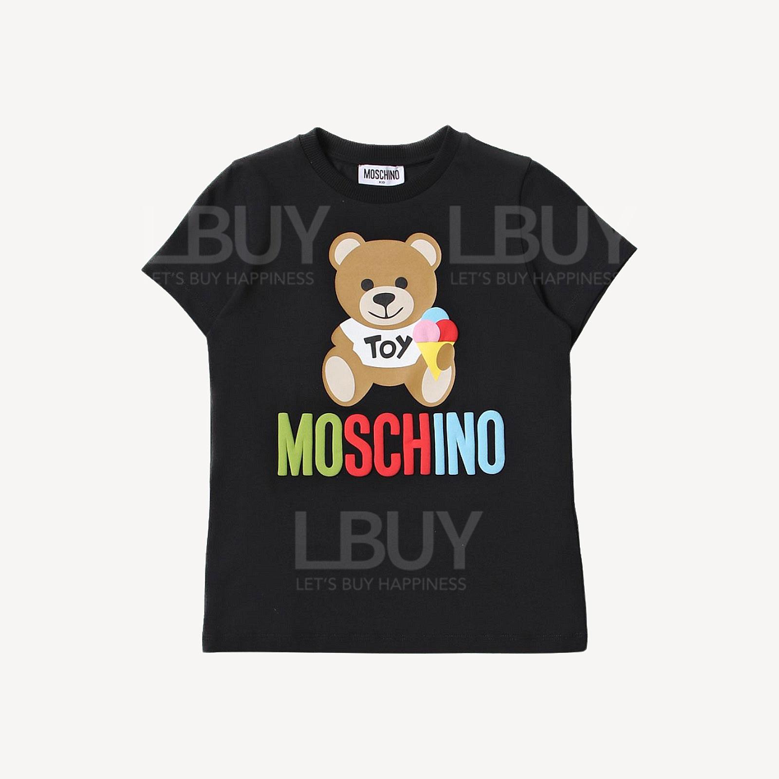 Moschino 棉質雪糕熊仔Short Sleeves Tee T-Shirt Black