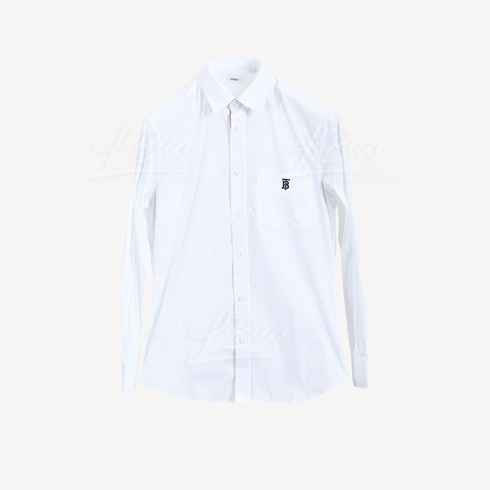 Burberry TB Logo 長袖恤衫 白色 8043060
