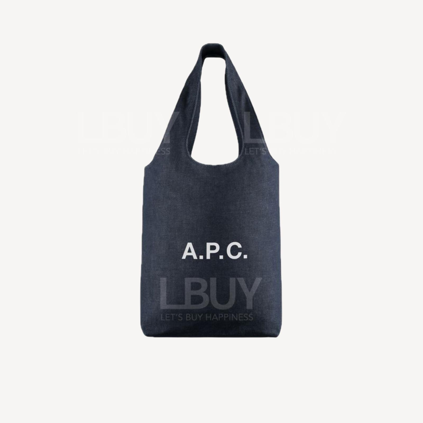 A.P.C. Logo Ninon Small Tote Bag 蓝色牛仔小号手挽袋单肩袋