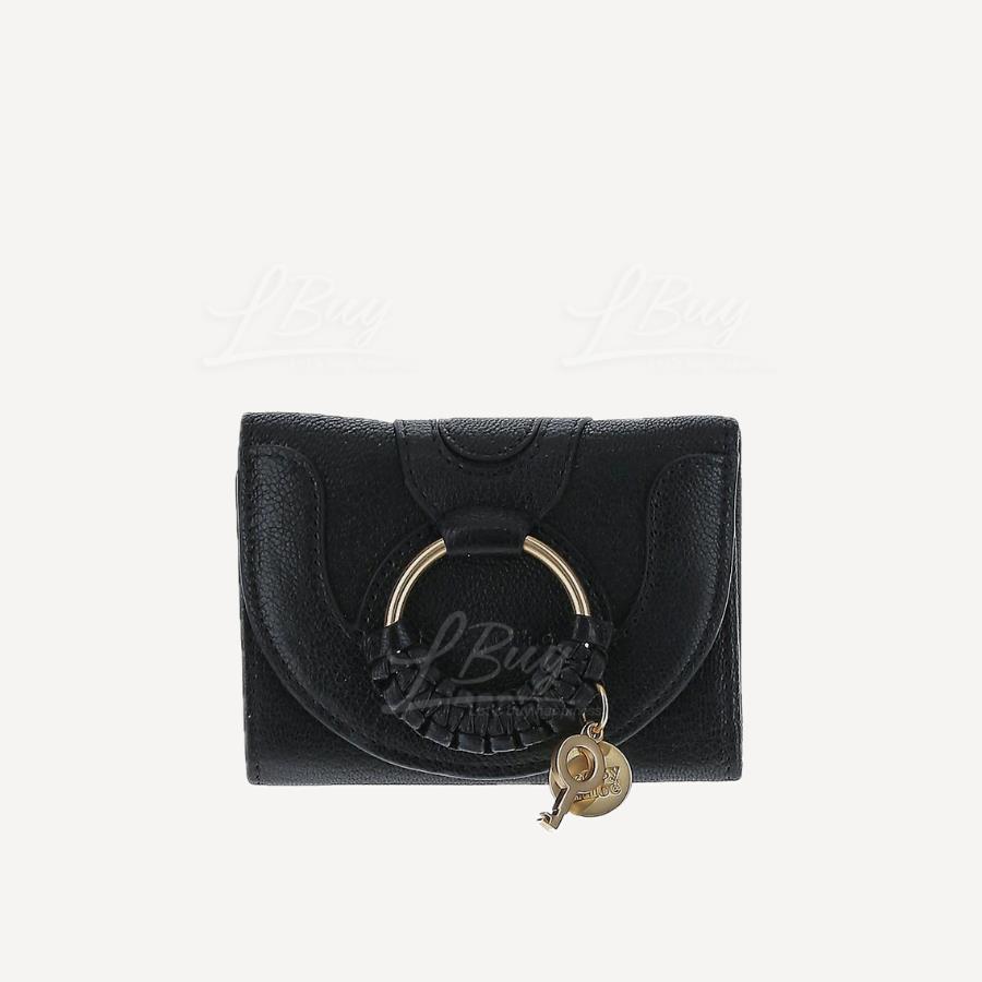 See By Chloé Chloe Hana Trifold Wallet Black