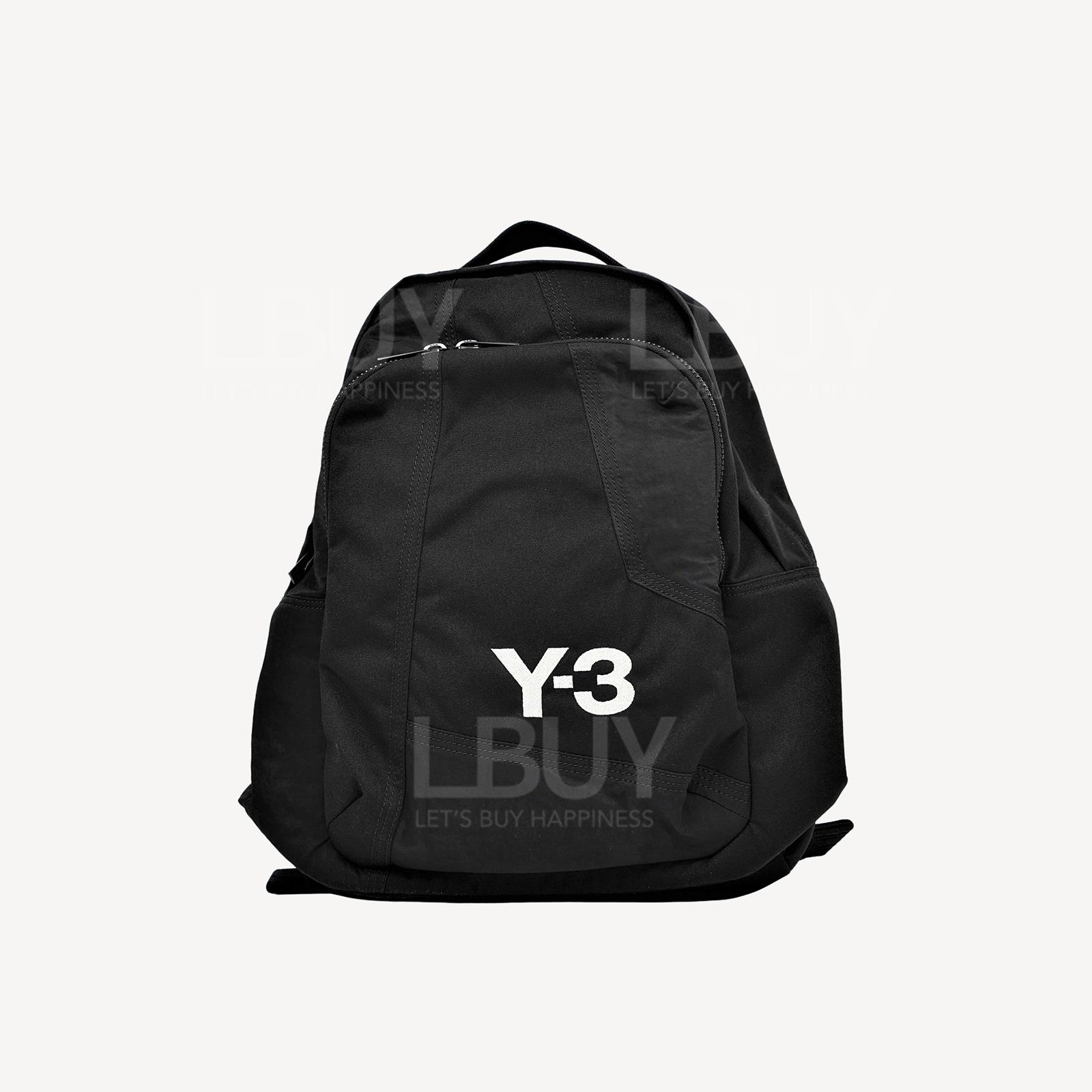 Y-3 Classic White Logo Backpack Black