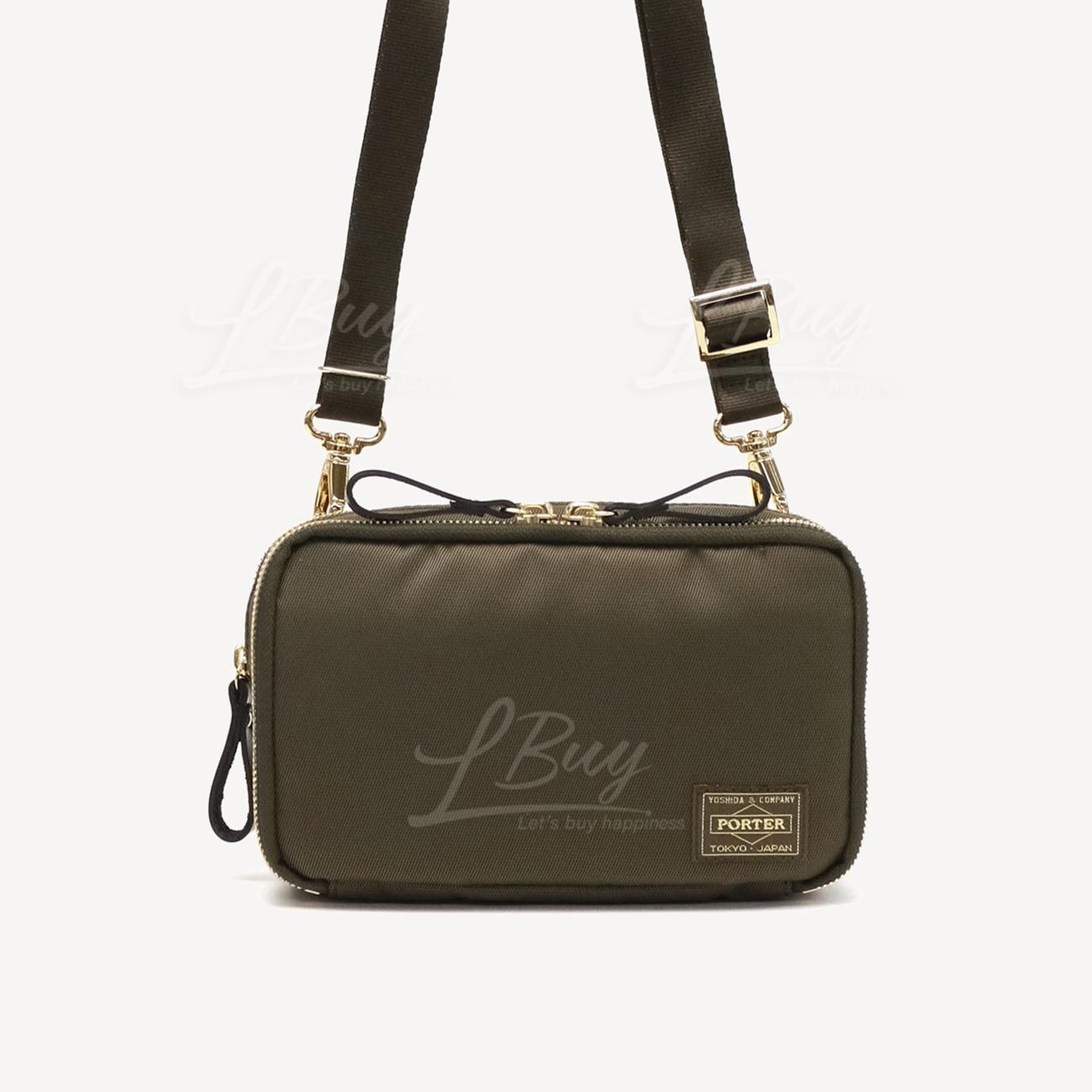 PORTER SHEA WALLET SHOULDER BAG日本製斜孭袋/銀包(綠色)