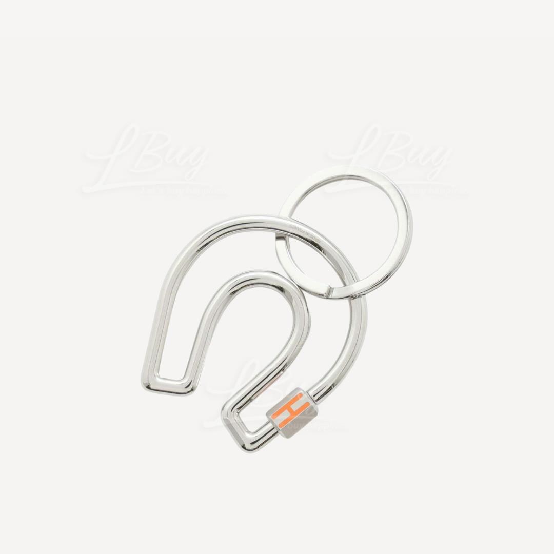Hermes Fer a Cheval key ring Feu