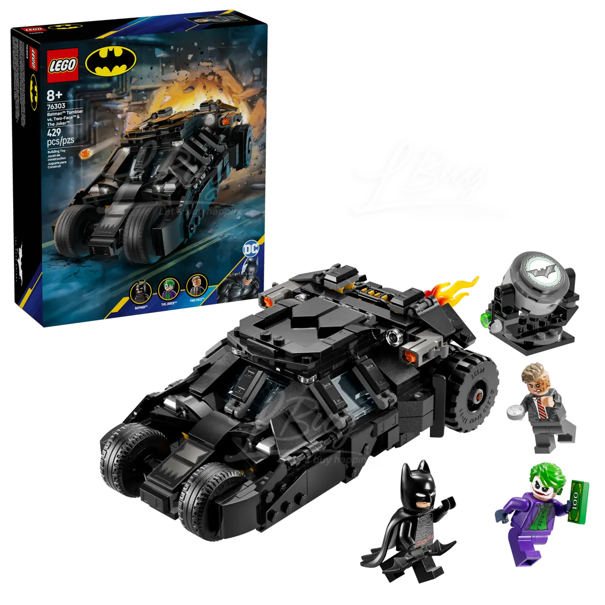 LEGO 76303 Super Heroes Batman™ Tumbler vs. Two-Face™ & The Joke