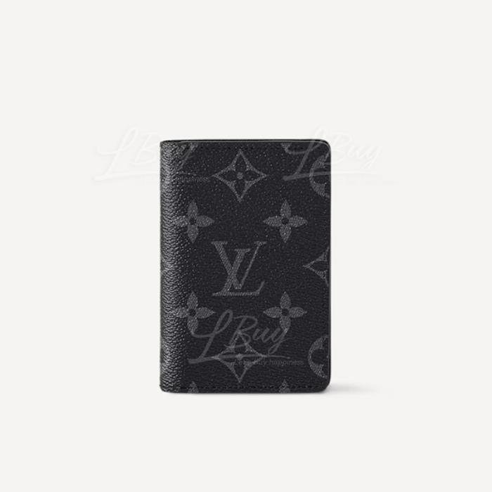 LV Monogram Black Pocket Organizer M61696