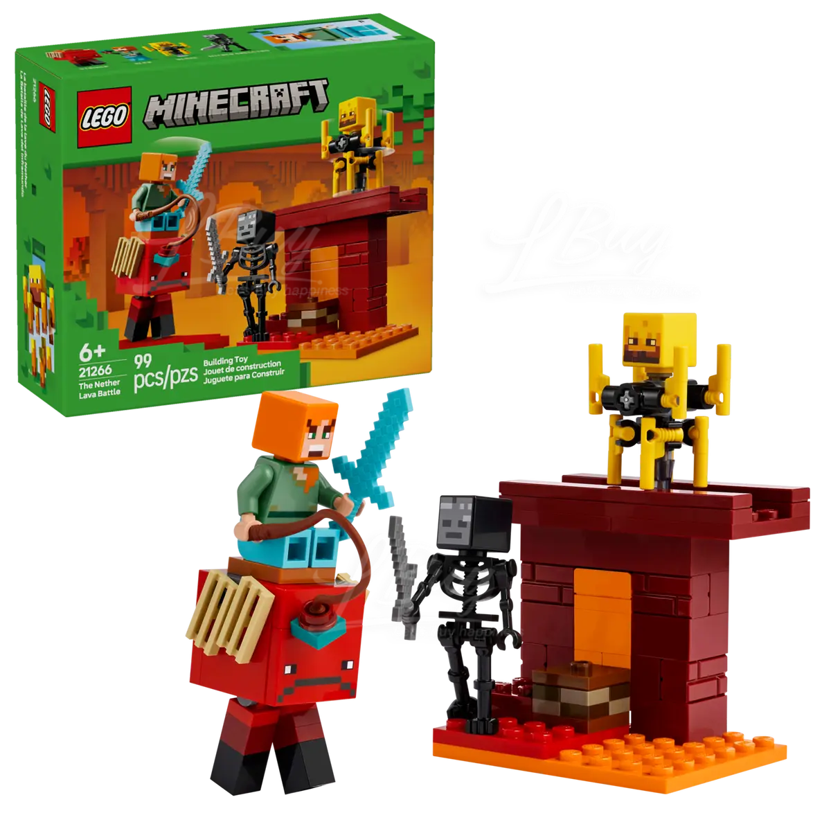 LEGO 21266 Minecraft The Nether Lava Battle 6+