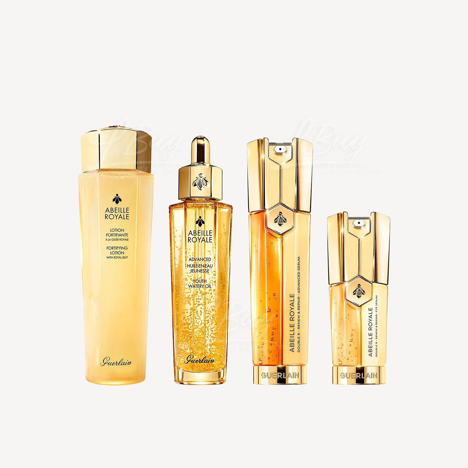 GUERLAIN Abeille Royale 4 Pieces Travel Collection  (Watery Oil 50ml+ Fortifying Lotion 150ml+ Serum 50ml+ Eye serum 20ml)