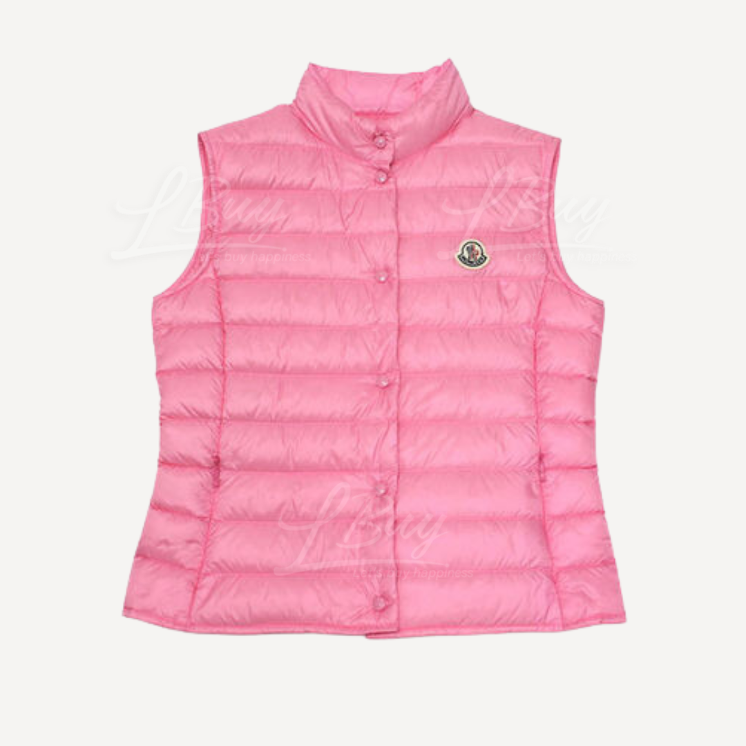 Moncler 粉色背衫無袖外套