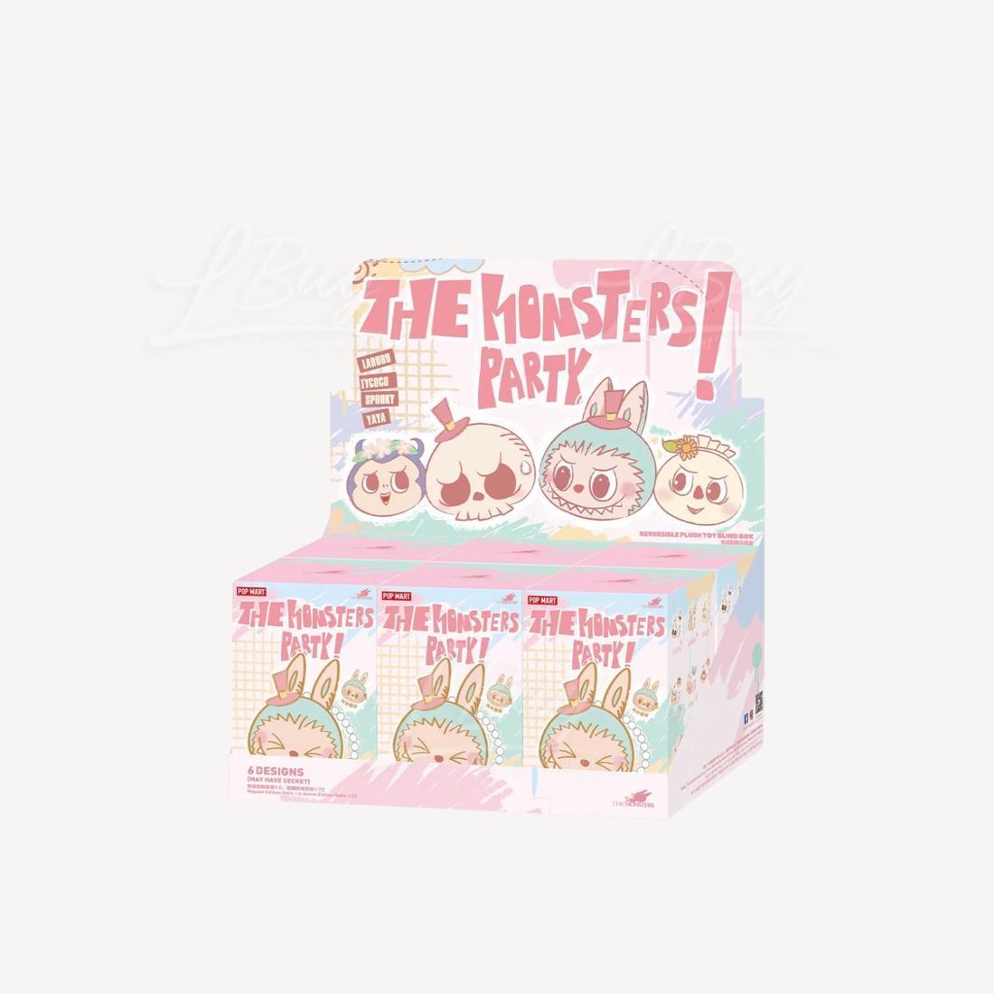 THE MONSTERS PARTY SERIES - PLUSH FLIP MUSIC BOX RANDOM 1 SET