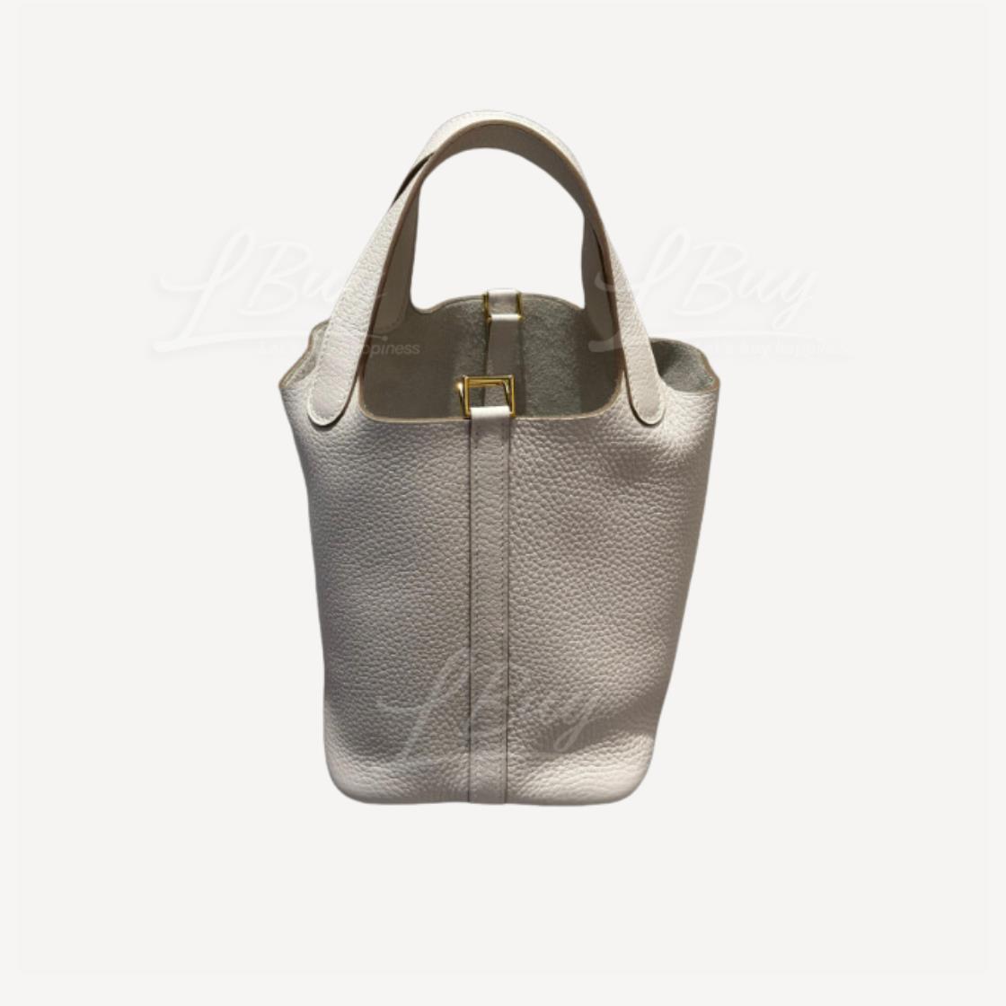 Hermes Picotin 18 M4 GHW 奶灰色