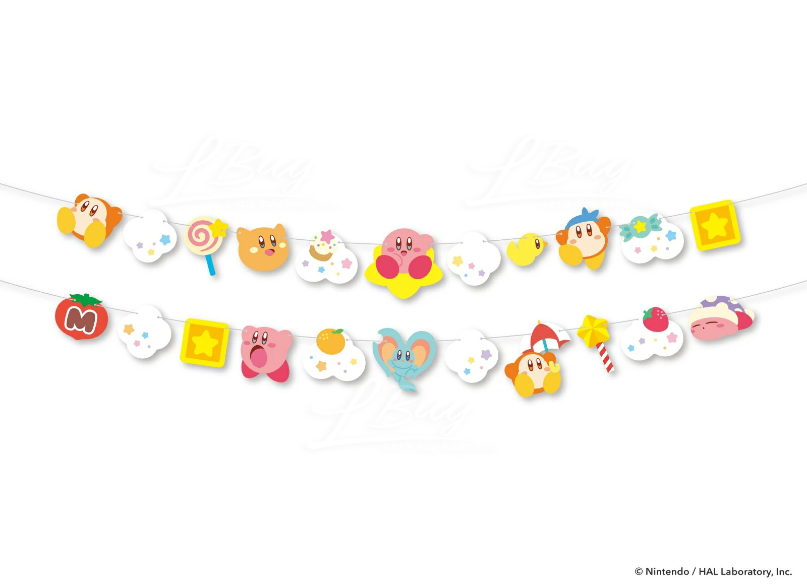 Kirby Paper garland (A Walk in the Sky)