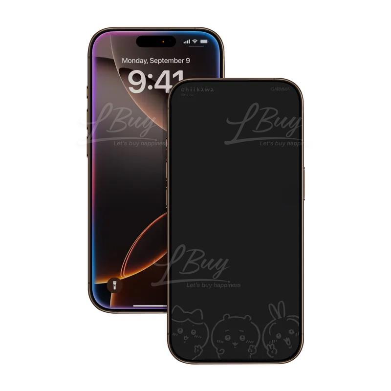 Chiikawa 吉伊卡哇 3C系列 (H) Chiikawa 吉伊卡哇 for iPhone 息影鋼化膜 iPhone 16 Pro max 6.9