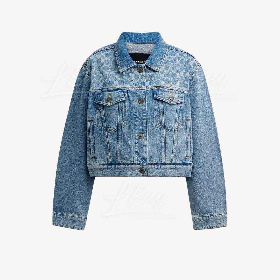 Coach  Denim Cropped Jacket