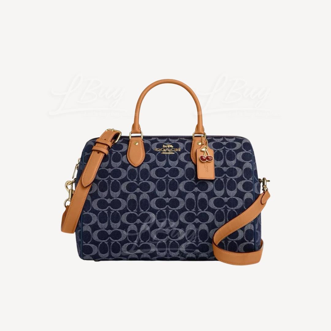 Coach  Rowan Large Satchel Bag In Signature Canvas