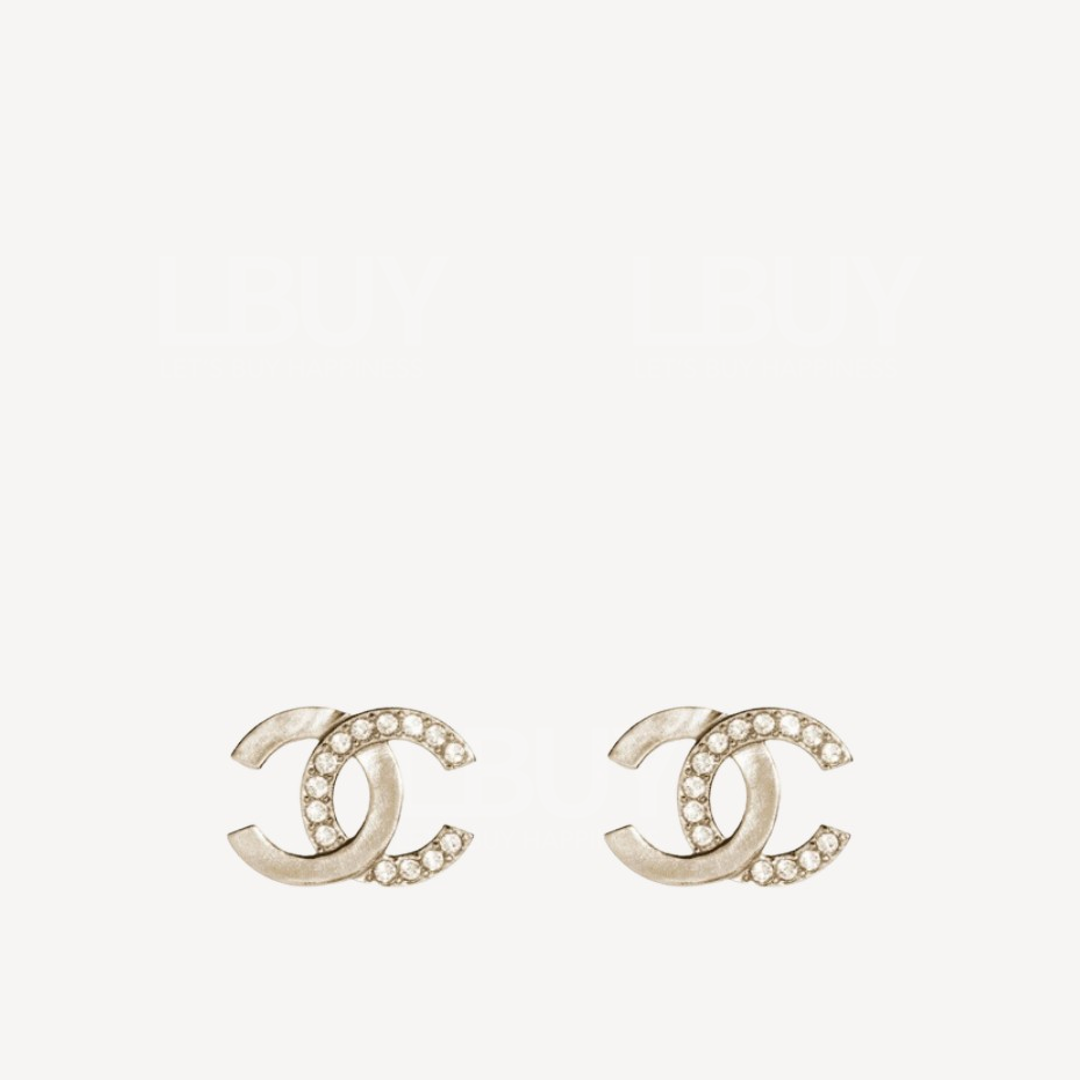 Chanel CC Logo併色耳环 ABF249