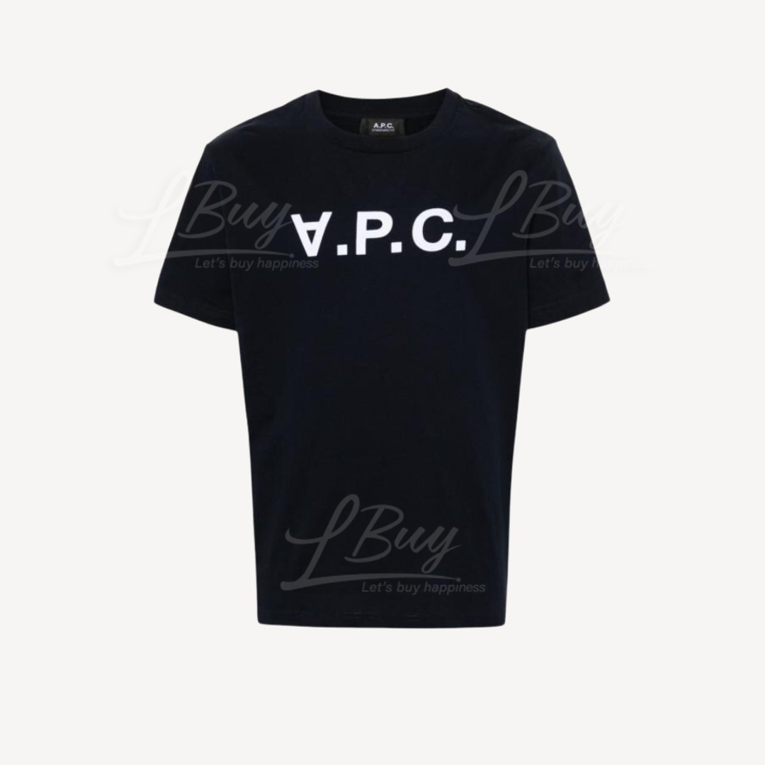 A.P.C. 深藍 Logo 海軍藍 T-shirt
