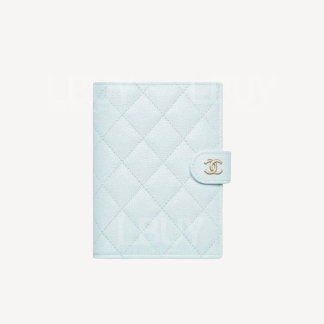Chanel Baby Blue Passport Holder AP3791B