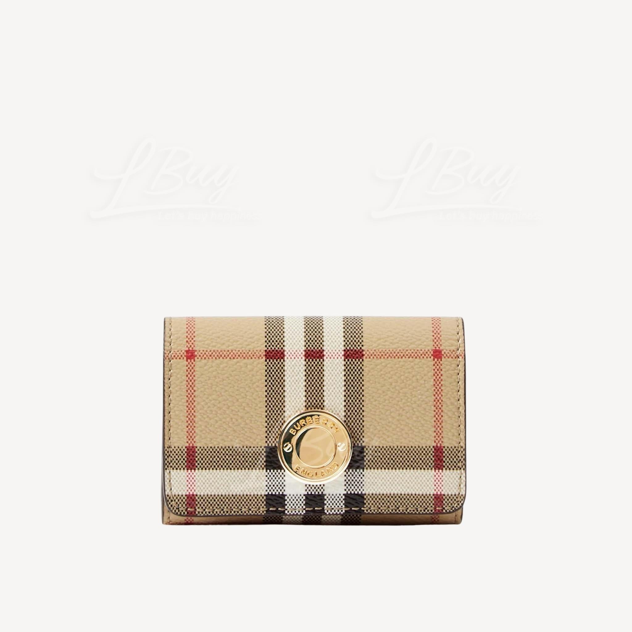 Burberry Check Card Case with Chain 连链银包