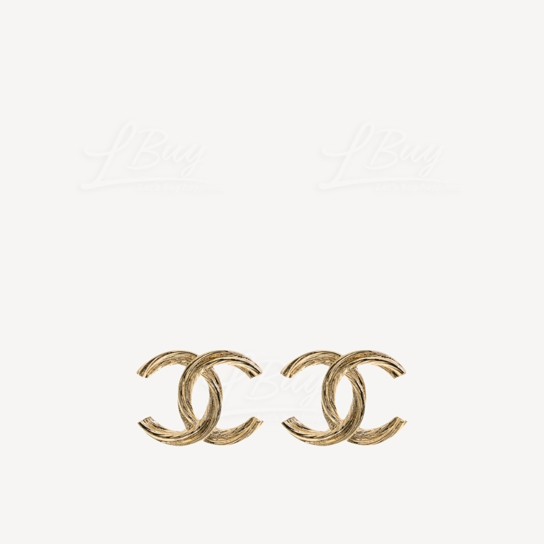 Chanel Gold CC Logo Earrings ABF857