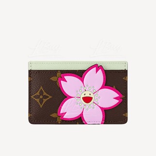 LV x TM 村上隆櫻花 卡片套 M13429