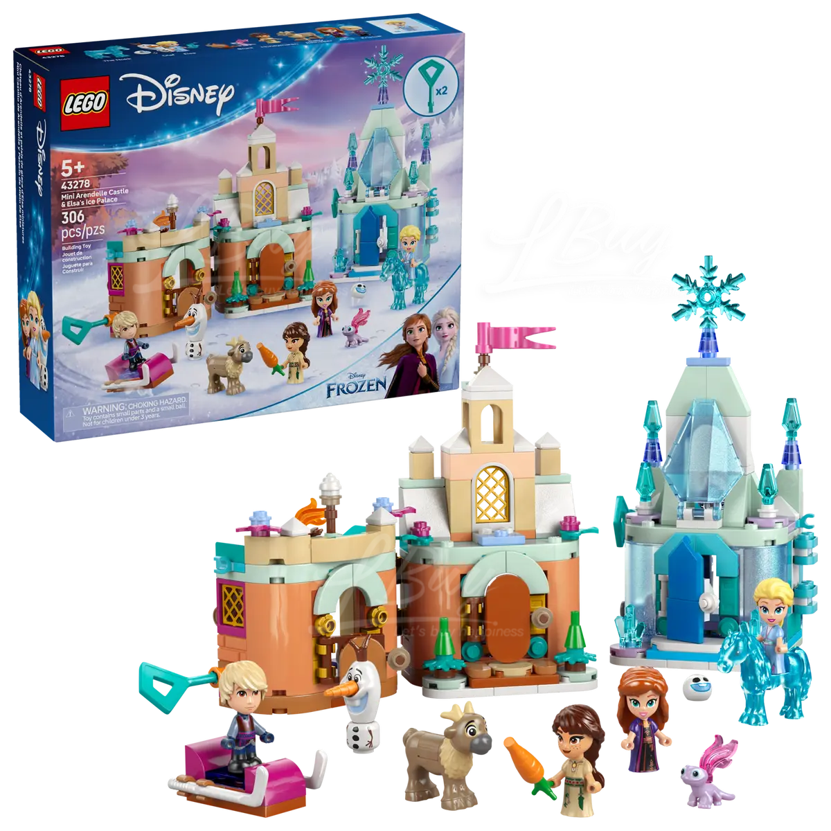 LEGO 43278 Disney Princess Mini Arendelle Castle & Elsa's Ice Palace 5+