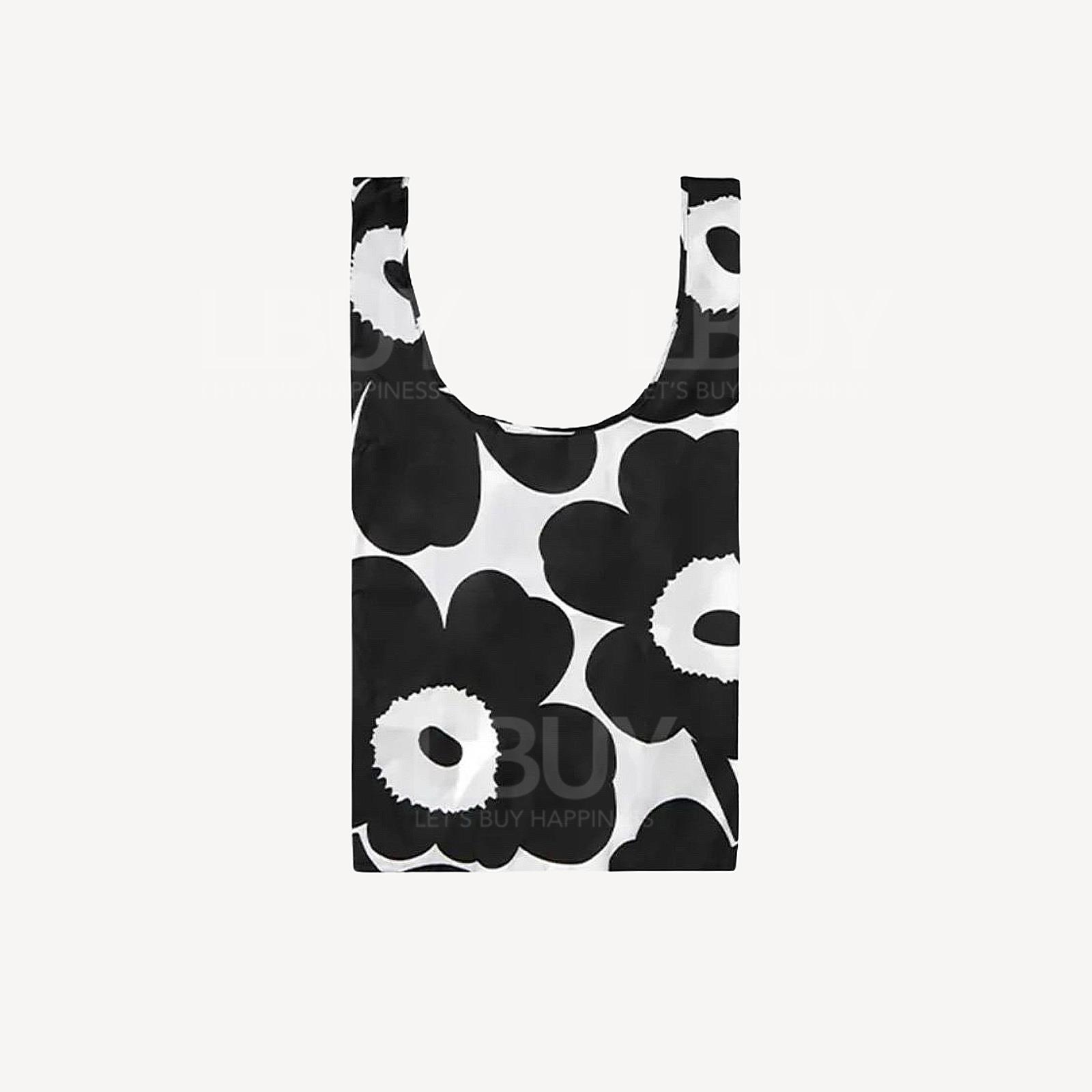 marimekko 黑色大花環保袋