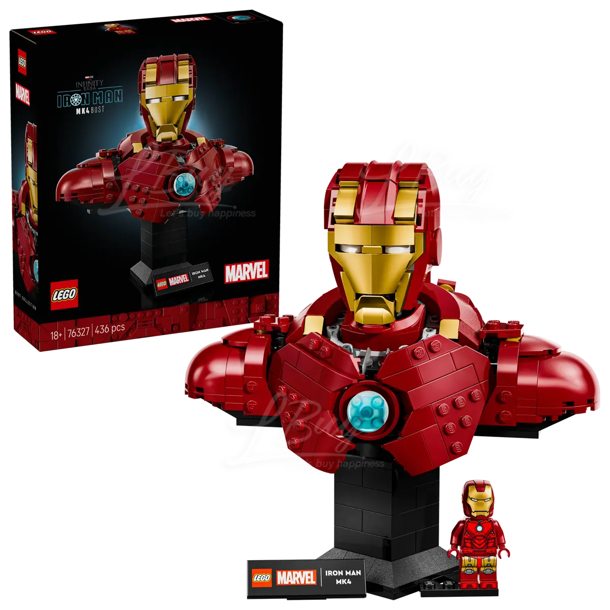 LEGO 76327 Marvel 漫威 铁甲奇侠 MK4 半身像 18+