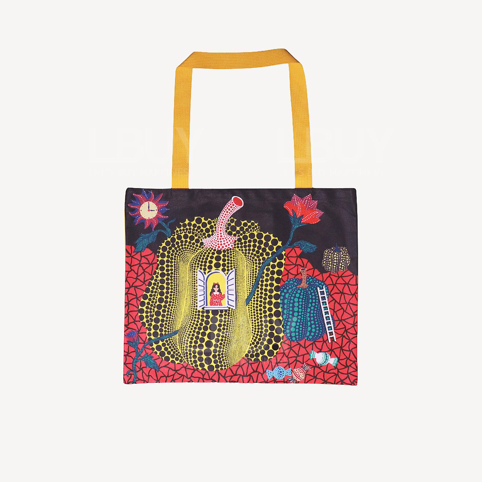 草間彌生 Multi Tote Bag Black