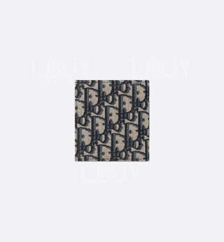 Dior Oblique Pattern Jacquard Straight Bifold Wallet