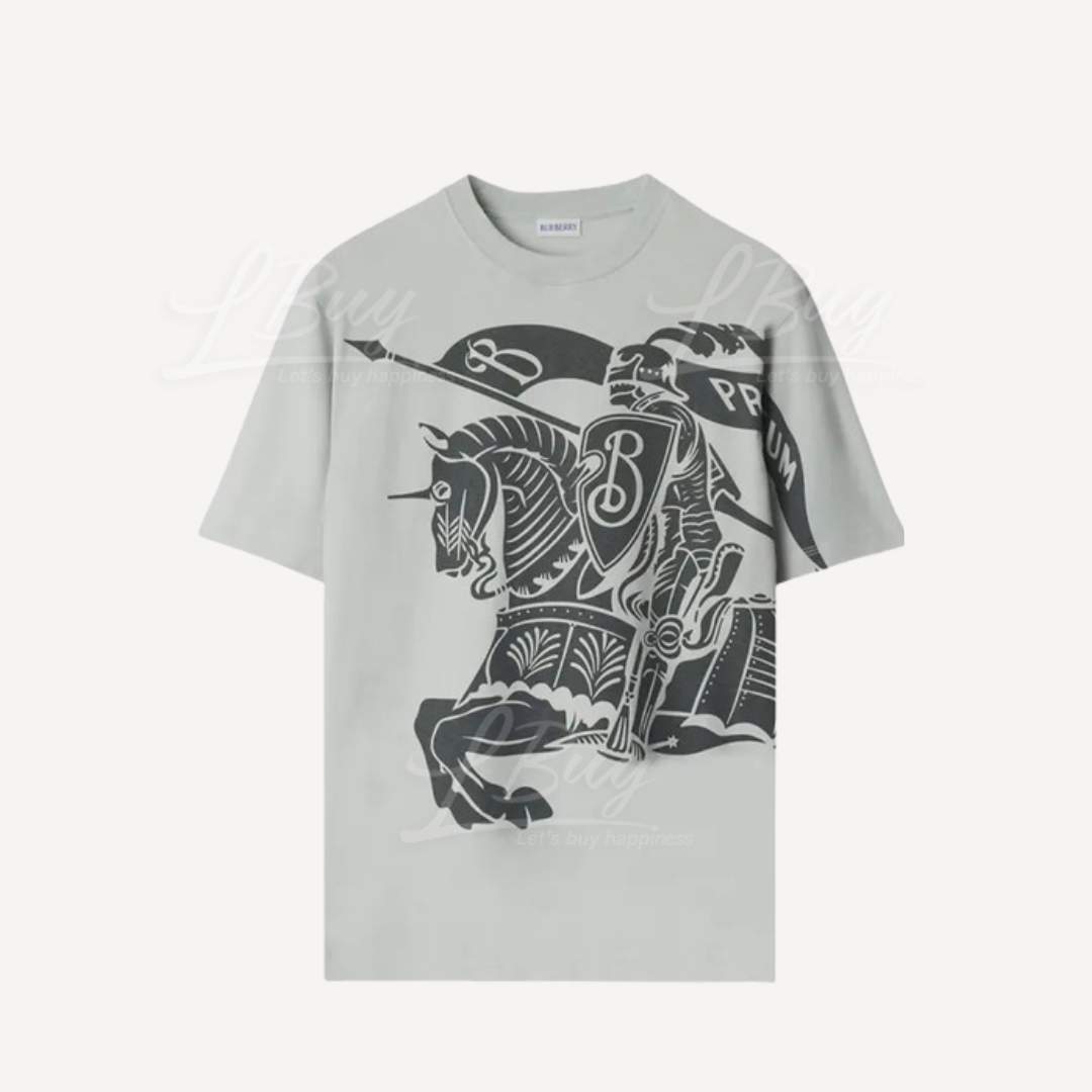 Burberry 黑色騎士圖案 灰色 T shirt