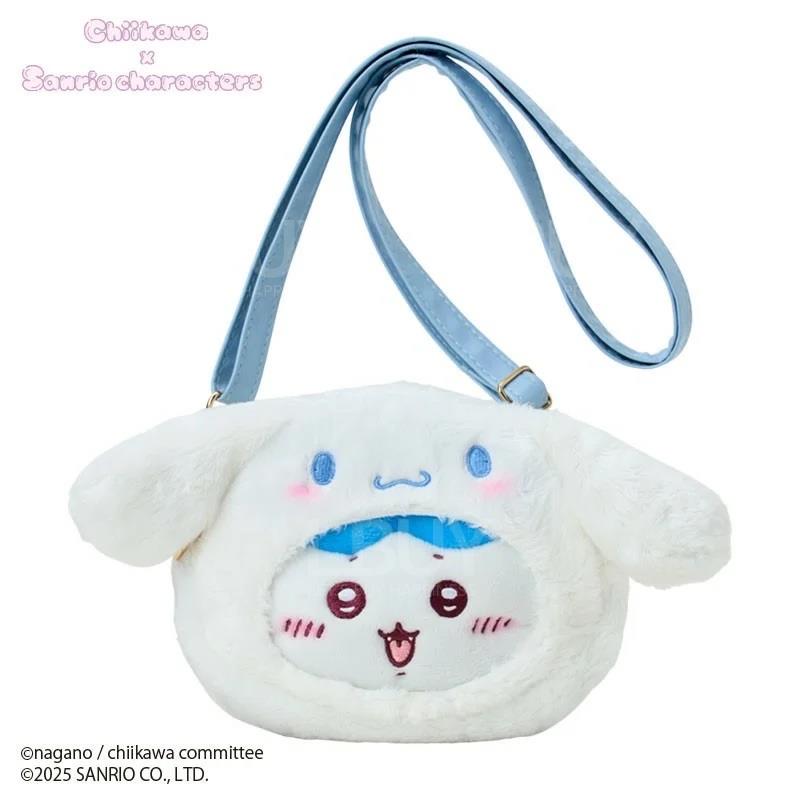 Chiikawa × Sanrio 聯名限定斜孭袋 (Cinnamoroll玉桂狗 x Hachiware 八字貓) (小八)