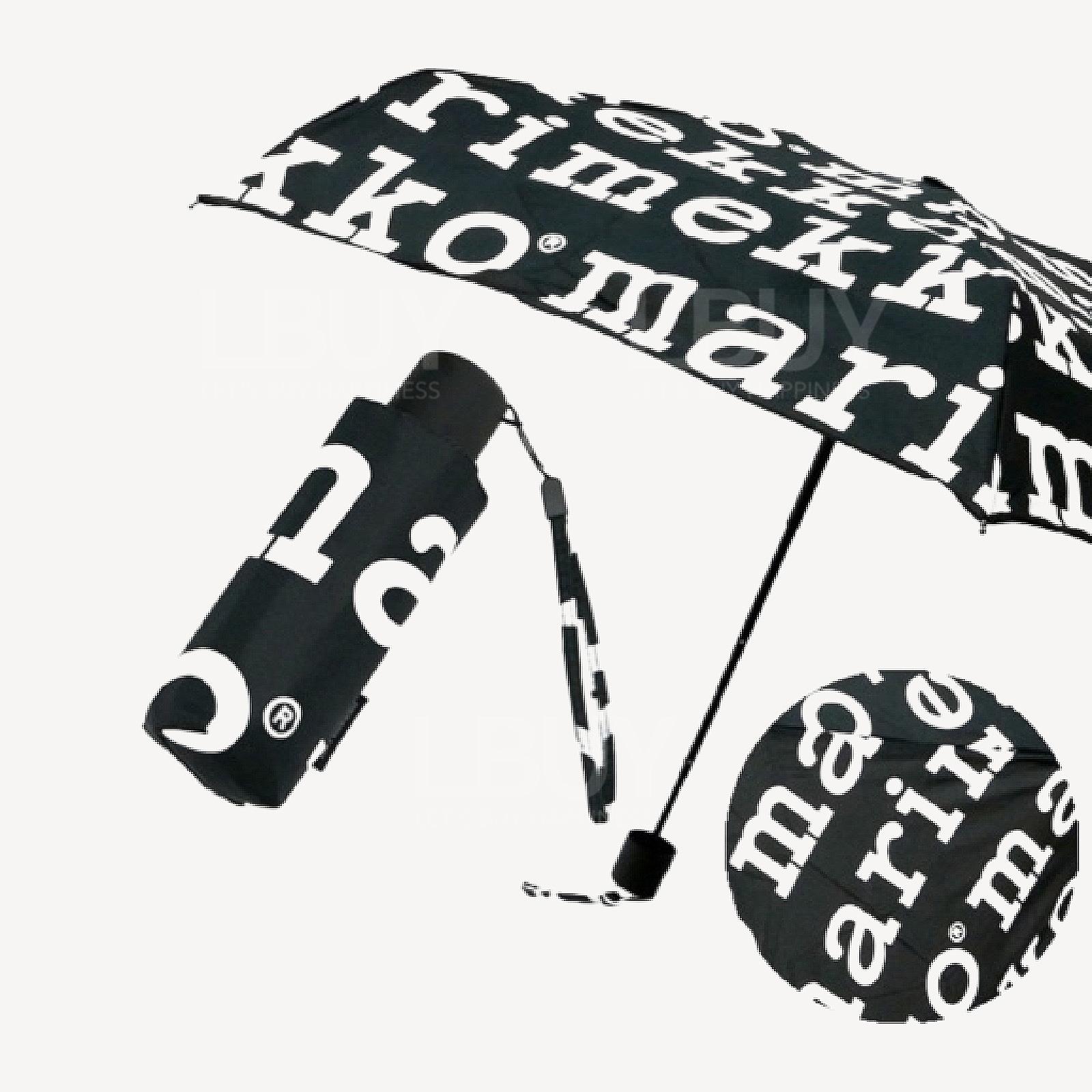 Marimekko 經典黑白英文字母縮骨雨傘