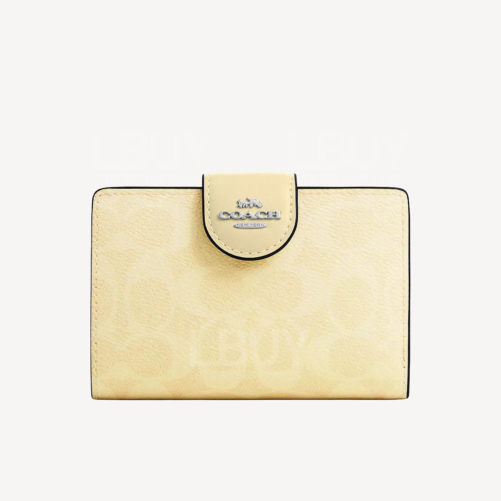 Medium Corner Zip Wallet In Signature Canvas