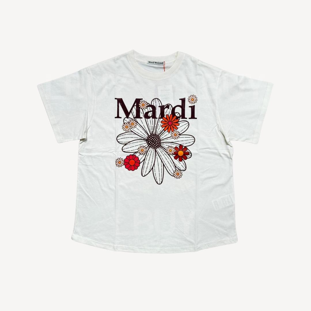 韓國Mardi Mercredi TSHIRT FLOWERMARDI BLOSSOM_CREAM BURGUNDY
