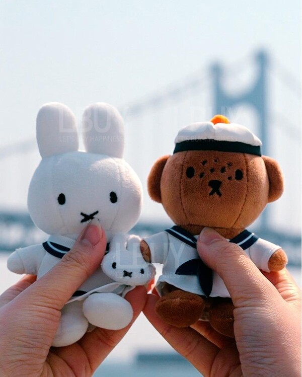 Miffy-韓國釜山限定Miffy水手系列Boris水手公仔鑰匙扣