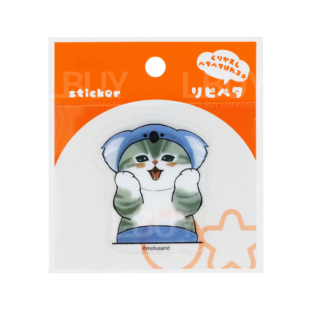 Mofusand 可重用貼紙 - 樹熊 A