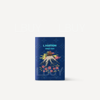 LV Mt. Fuji Print Passport Cover Blue M25967