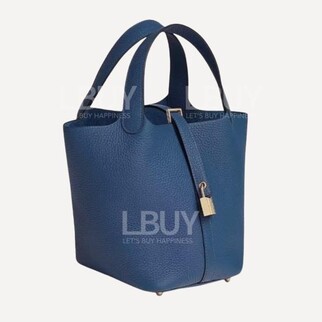 Hermes Picotin Lock 18 Bag 手挽袋 P5 扎染藍 淡金扣 W stamp