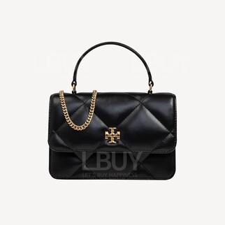 Tory Burch Mini Kira Diamond Quilt Top Handle Crossbody Bag Black 158326